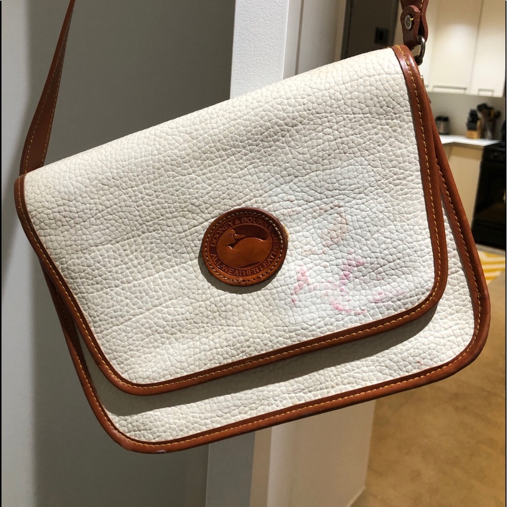 Dooney & Bourke white leather purse